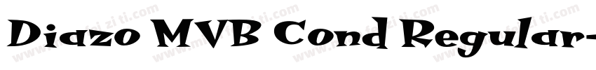 Diazo MVB Cond Regular字体转换